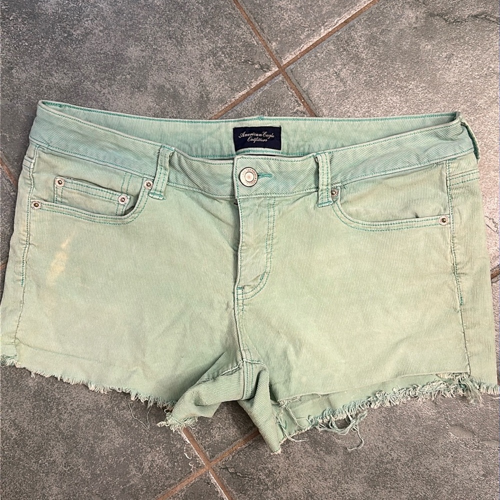 American Eagle Minty Cutoffs